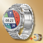 GPS Montre randonnée Acier Argent "Sorianis" - Vignette | Caribeole