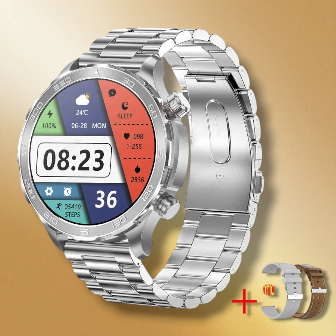 GPS Montre randonnée Acier Argent "Sorianis"