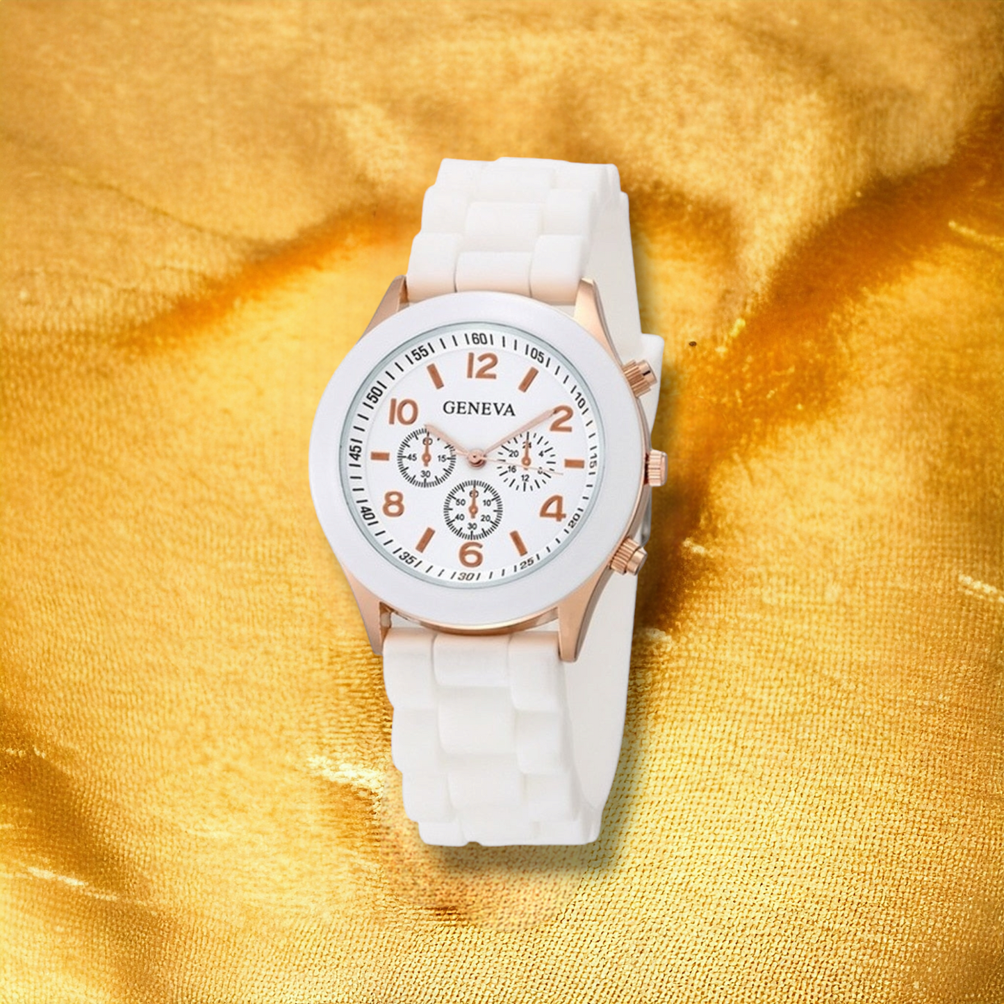 Montre Blanche Silicone Femme - "Sora" | CARIBEOLE