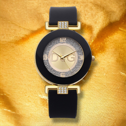 Montre Noire Femme - "Calla" | CARIBEOLE