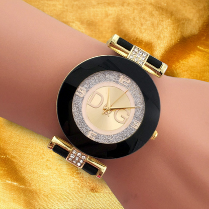 Montre Noire Femme - "Calla"