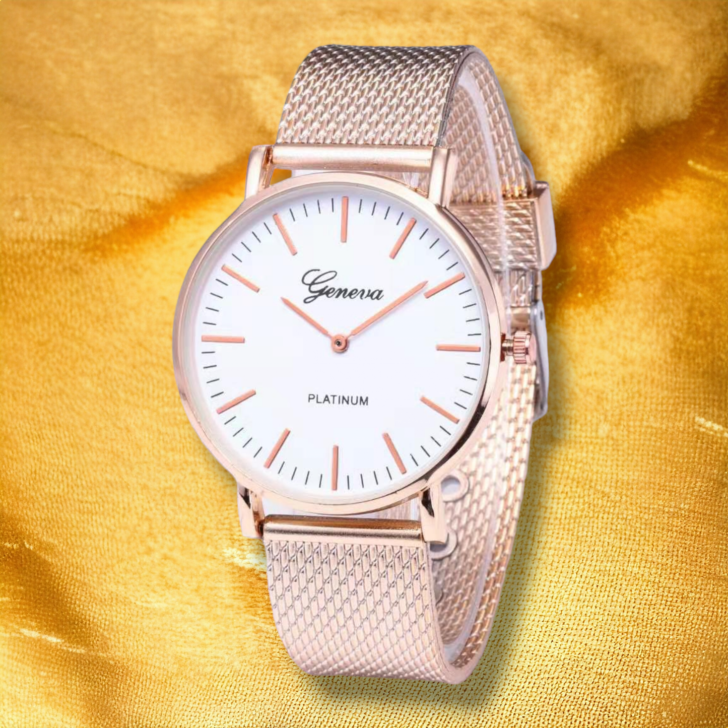 Montre Femme Rose Or - "Zena" | CARIBEOLE