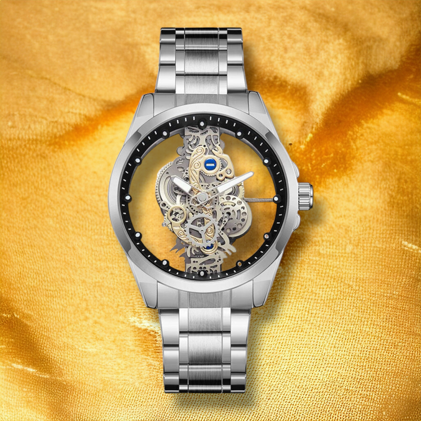 Montre Squelette Femme Acier - "Ilia" | CARIBEOLE