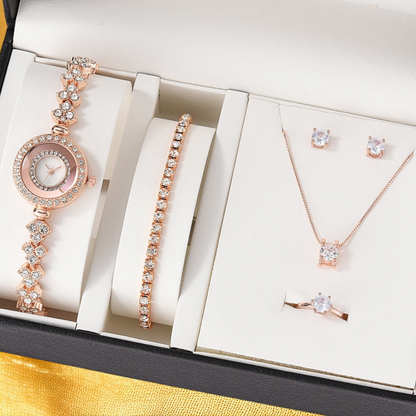 Coffret Montre Bracelet Rose Or - "Vina"