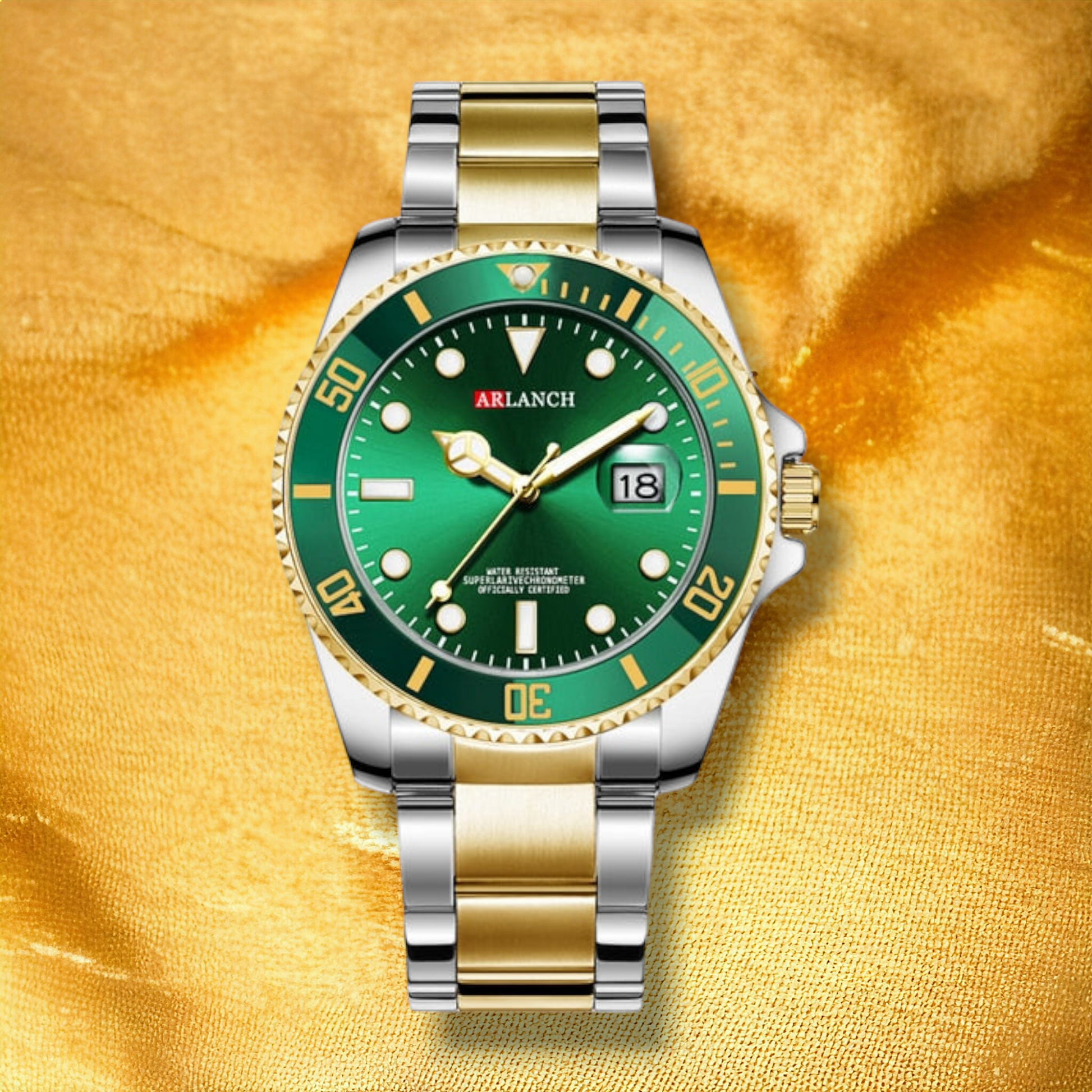 Montre Femme Verte Bracelet Acier "Cella" | CARIBEOLE