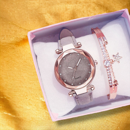 Coffret Pour Femme Montre et Bracelet - "Galia"