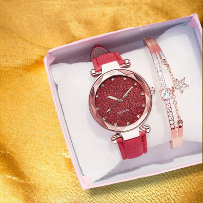 Coffret Pour Femme Montre et Bracelet - "Galia"