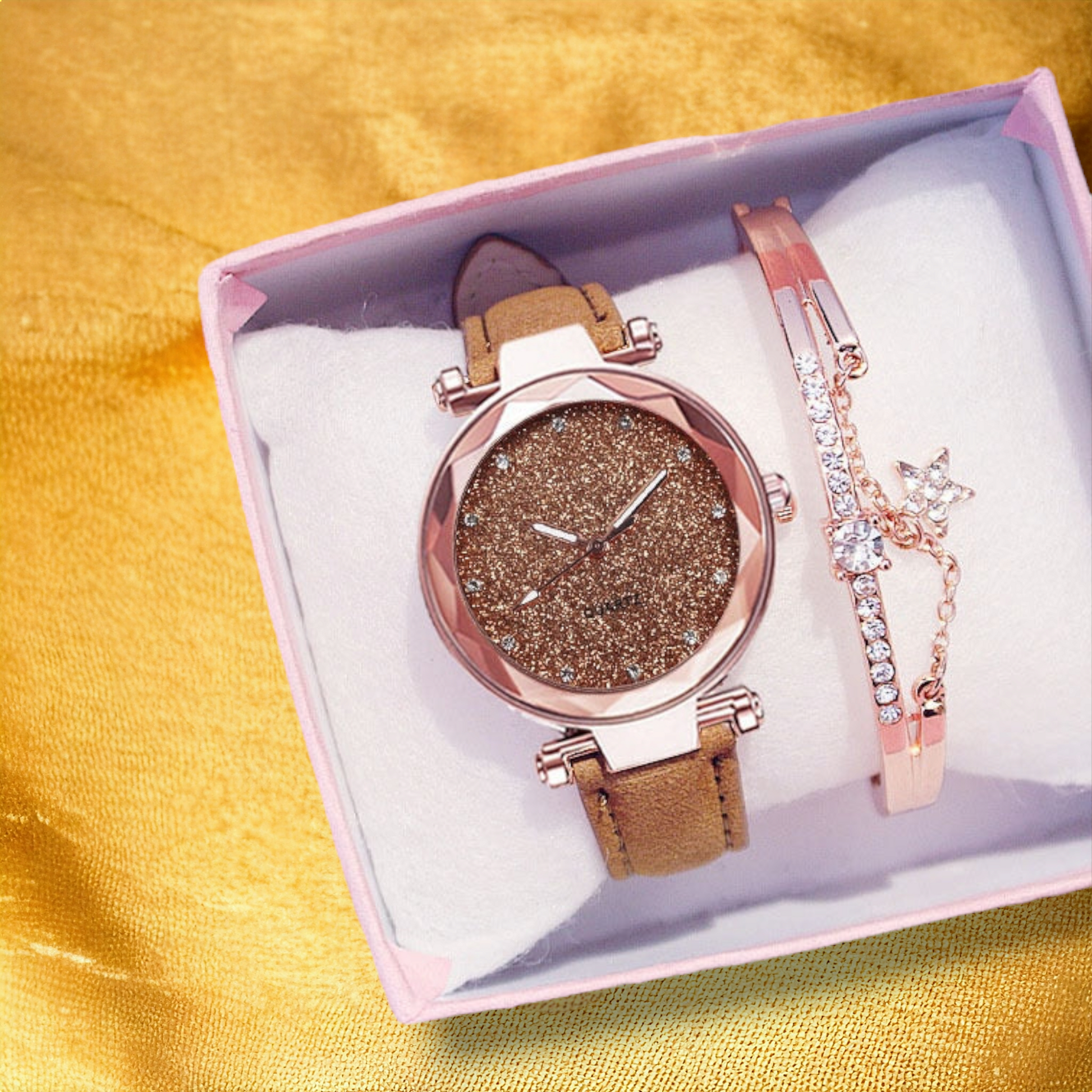 Coffret Pour Femme Montre et Bracelet - "Galia" | CARIBEOLE