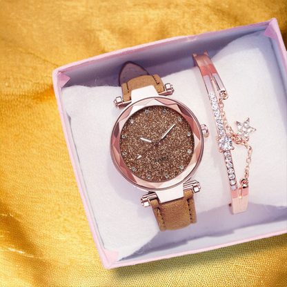 Coffret Pour Femme Montre et Bracelet - "Galia" | CARIBEOLE