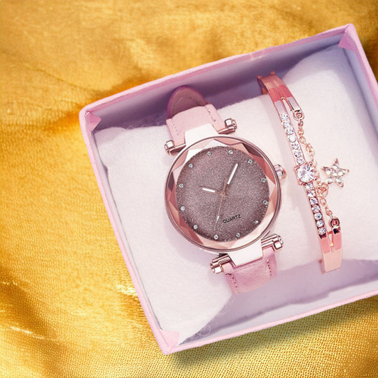 Coffret Pour Femme Montre et Bracelet - "Galia"