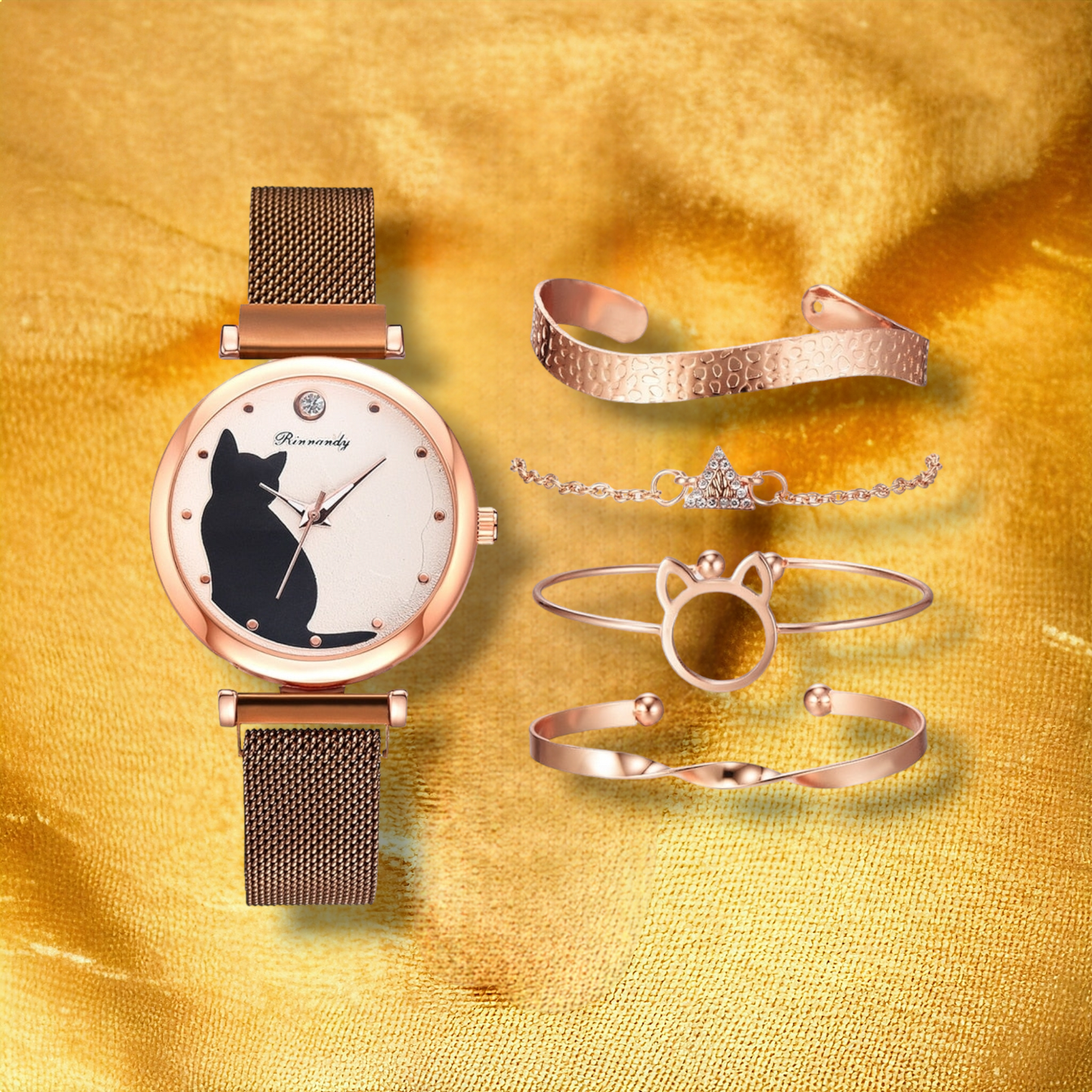 Coffret Montre CHATS Pour femme   - "Kaisa"