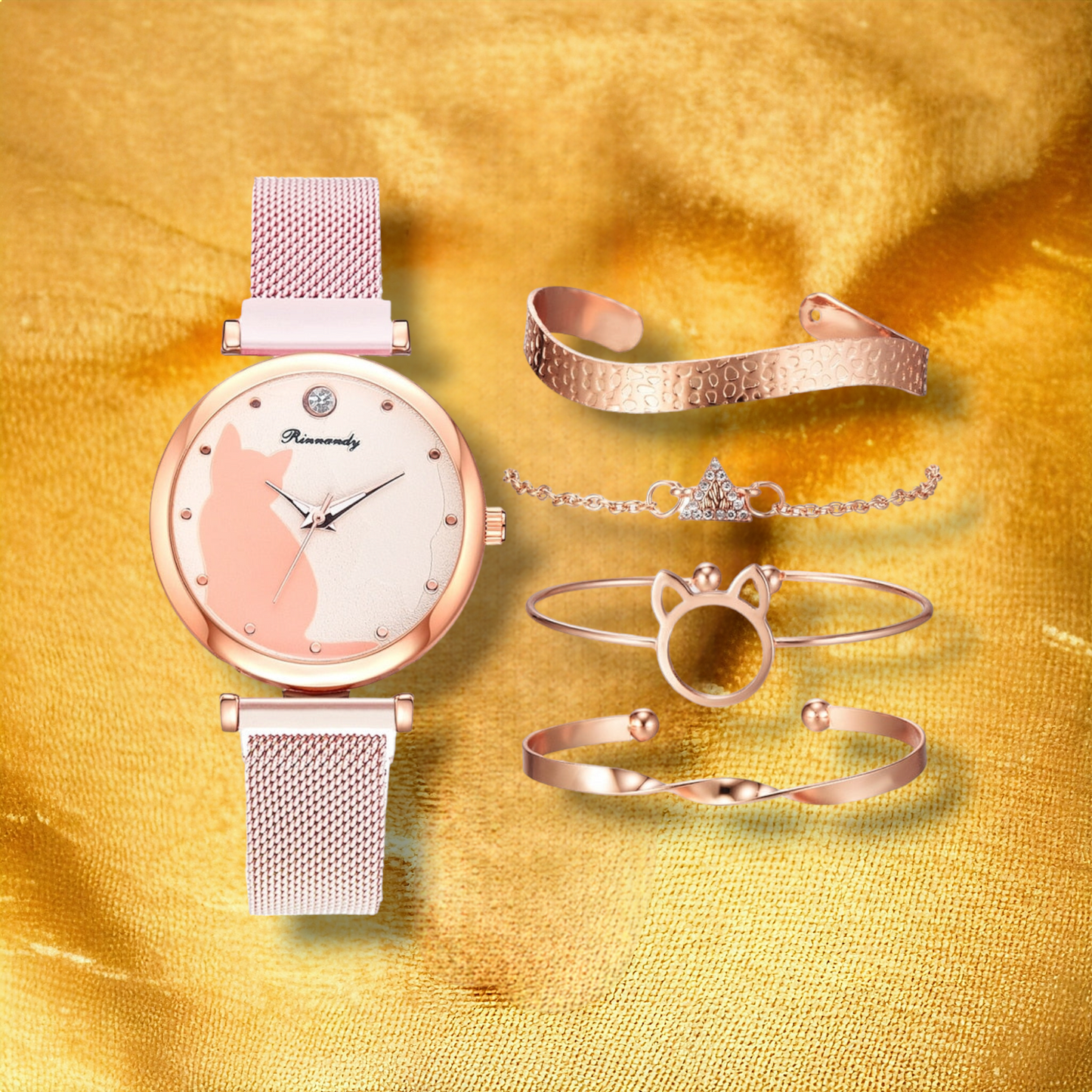 Coffret Montre CHATS Pour femme   - "Kaisa" | CARIBEOLE