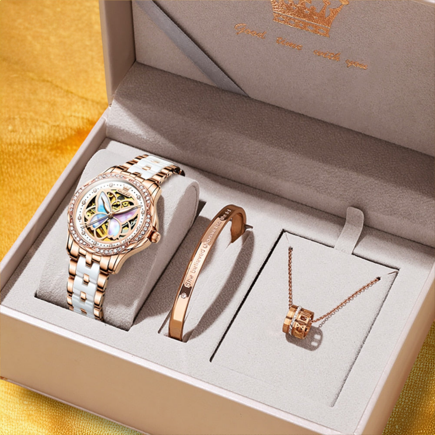 Coffret Montre Automatique Femme - "Irina" | CARIBEOLE