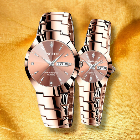 Montre Pour Couple Bracelet Acier - "Helia" | CARIBEOLE