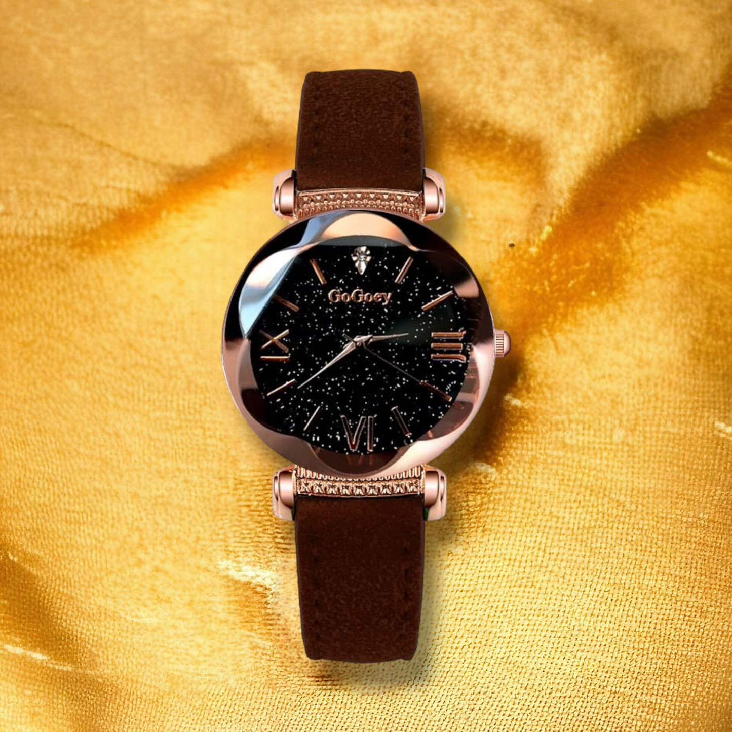 Montre Noire Femme - "Elita" | CARIBEOLE