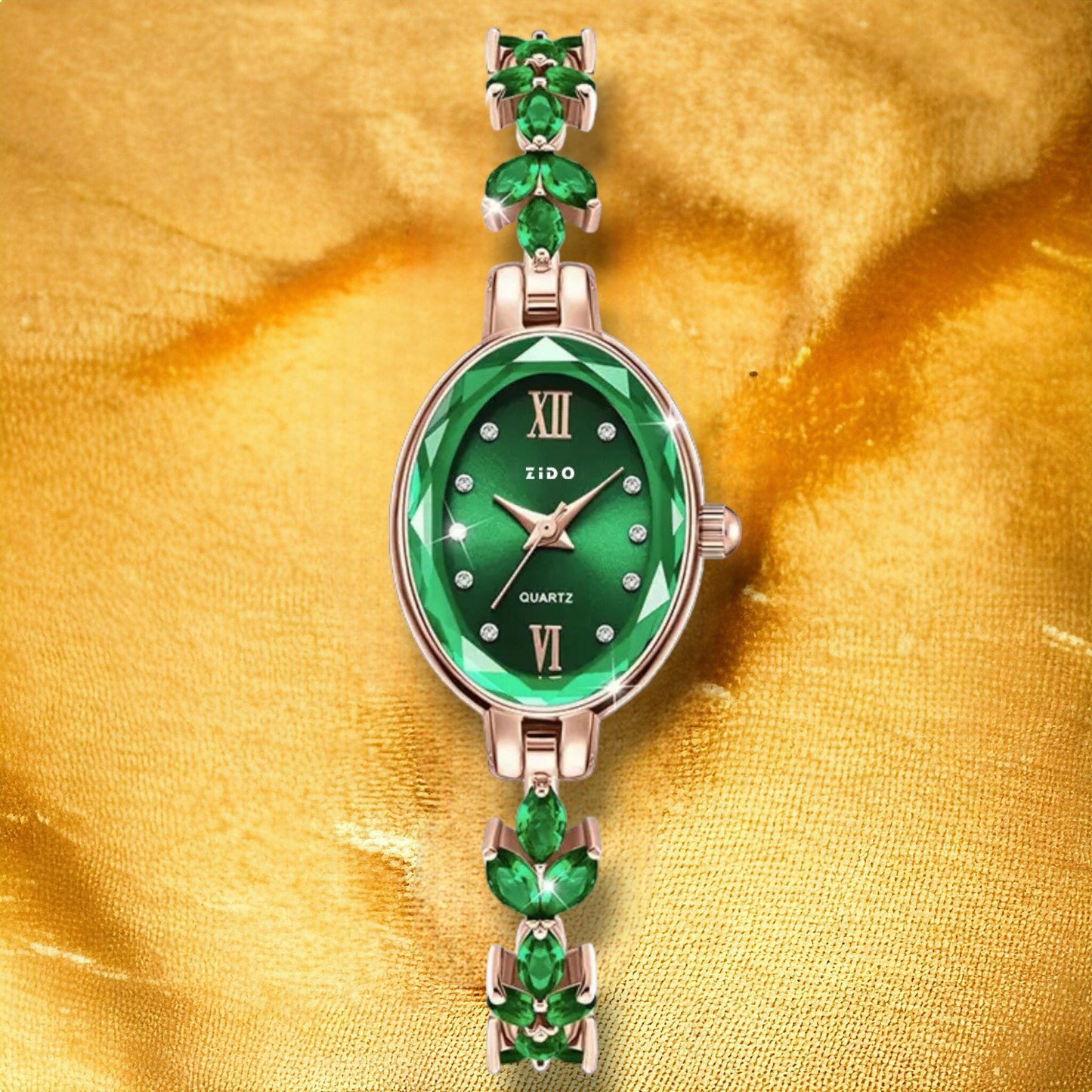 Montre femme verte - "Corina"