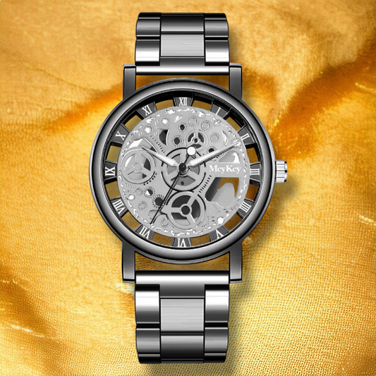 Montre Noire en acier Pour Femme "Anna"