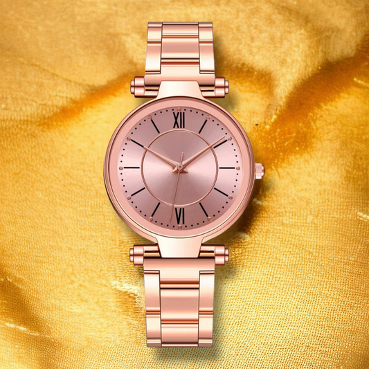 Montre Femme Or Rose  - "Melania"