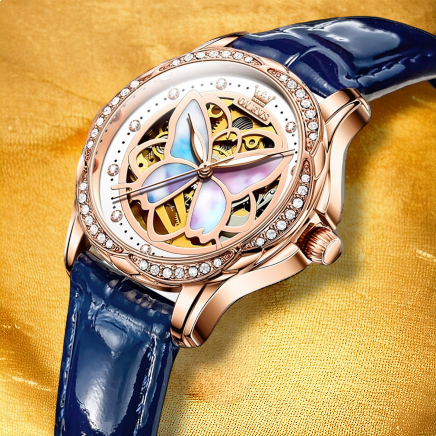 Montre Automatique Femme Papillon - "Rema"