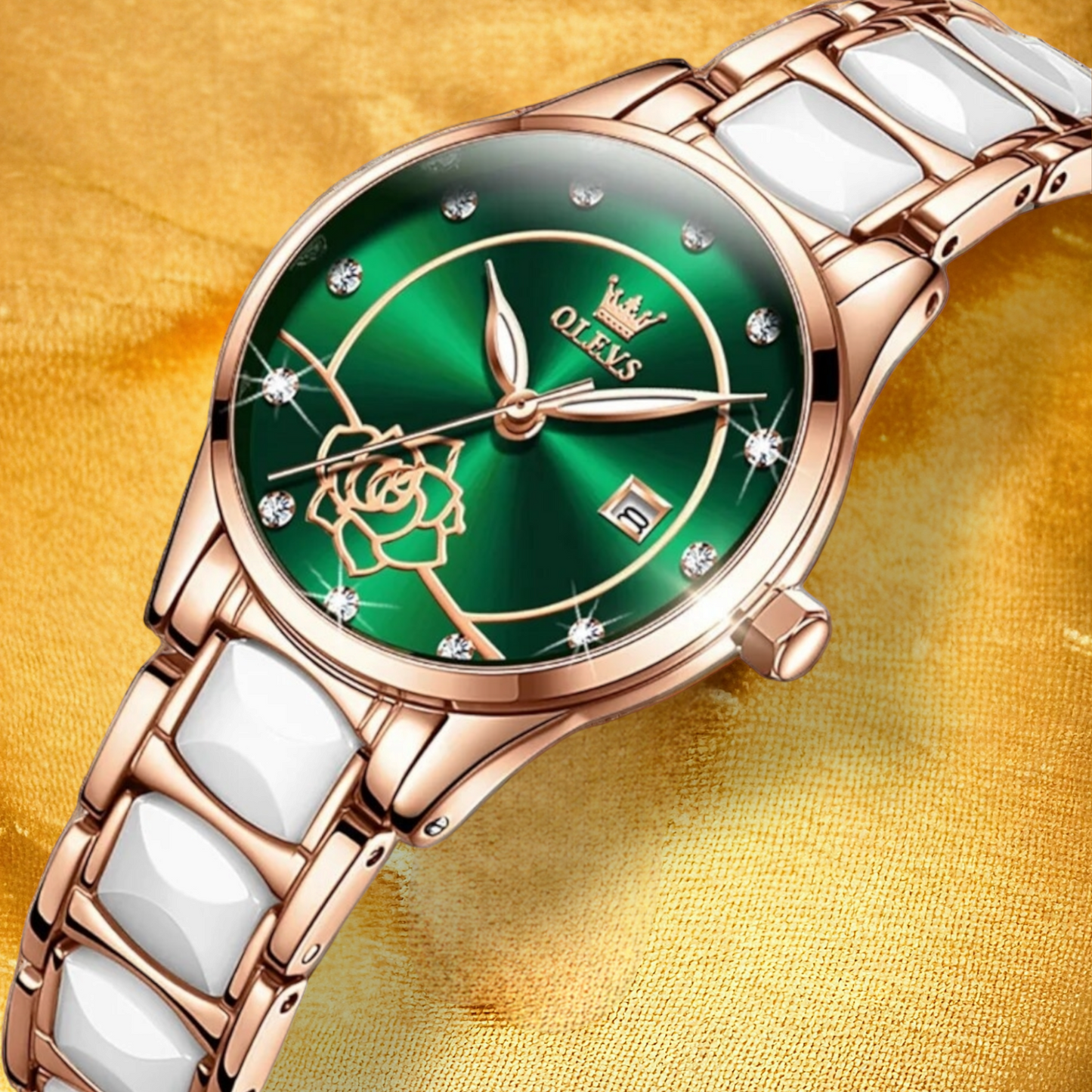 Montre Femme Verte - "Juna"