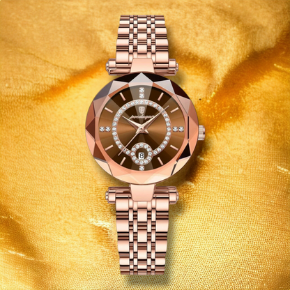 Montre Femme Bracelet Acier Inoxydable "Zinqua"